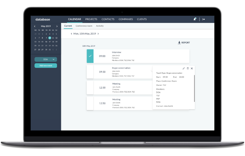 Signium web app screenshot 1